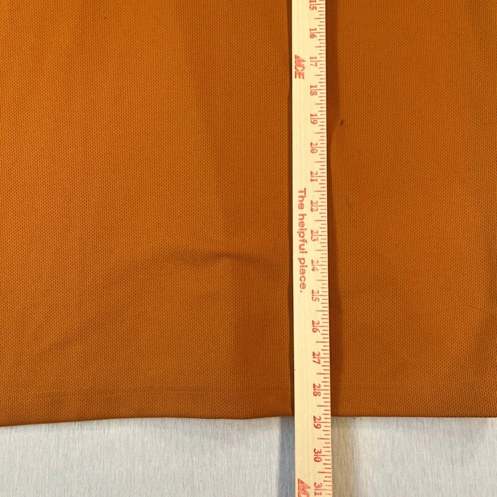Vintage RuffHewn Mens XL Quarter Zip Burnt Orange Pullover Textured Waffle Knit